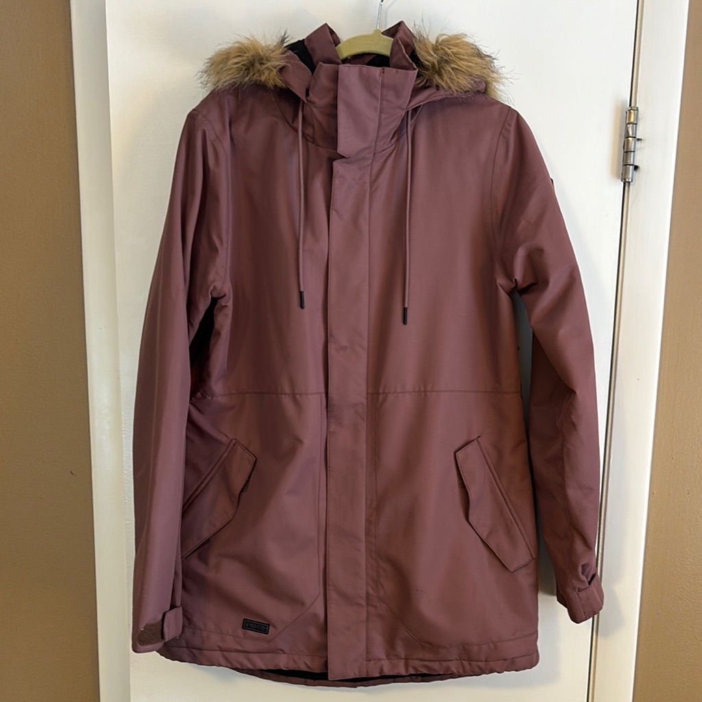 Volcom Women's Insulated Damen Jacket With Faux Fur Trim Xl